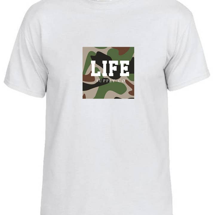 BOX LOGO JUNIOR T SHIRT WHITE for wholesale by Life supply Co Ltd