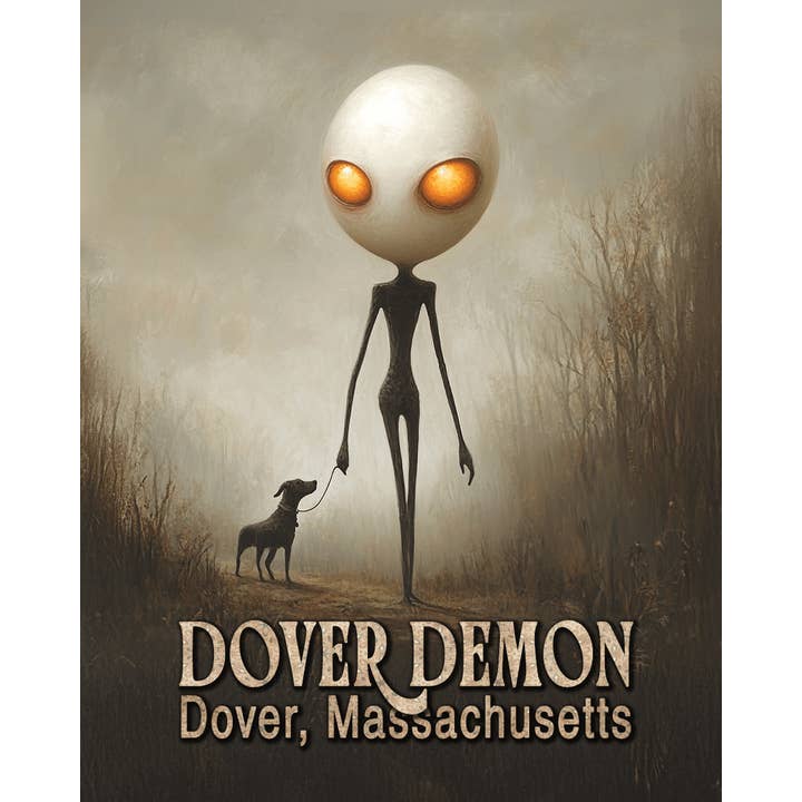 Dover Demon Walking Dog - Mythical Beasts Wall Art Prints – 8″x10″ Artwork for 11″x14″ Frame and other Purchase Wholesale dover. Free Returns & Net 60 Terms on Faire trending on Faire.