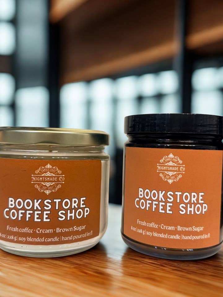 Bookstore Coffee Shop - Literary Candle Collection for wholesale by NightShade Candles
