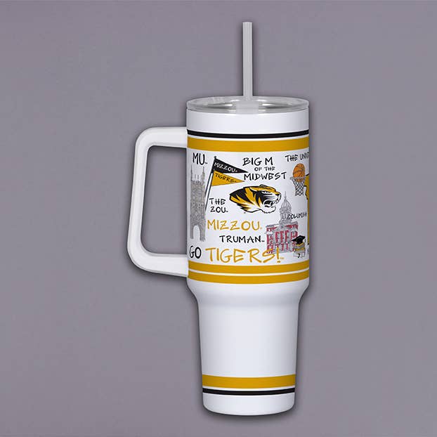 MIZZ 40oz Tumbler w/ Handle for wholesale by MAGNOLIA LANE