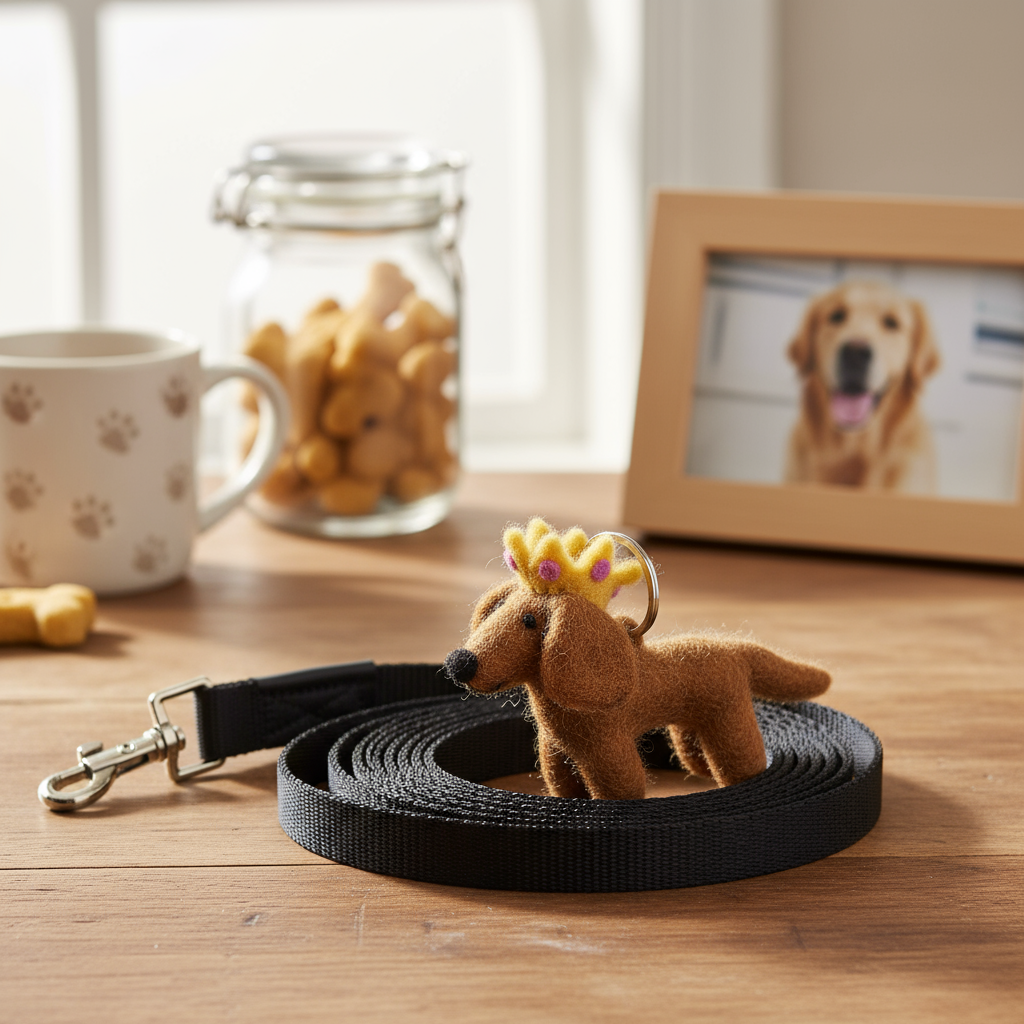 Felt So Good – wholesale Keychain – Unisex – Handmade Felt Sausage Dog Keyring1