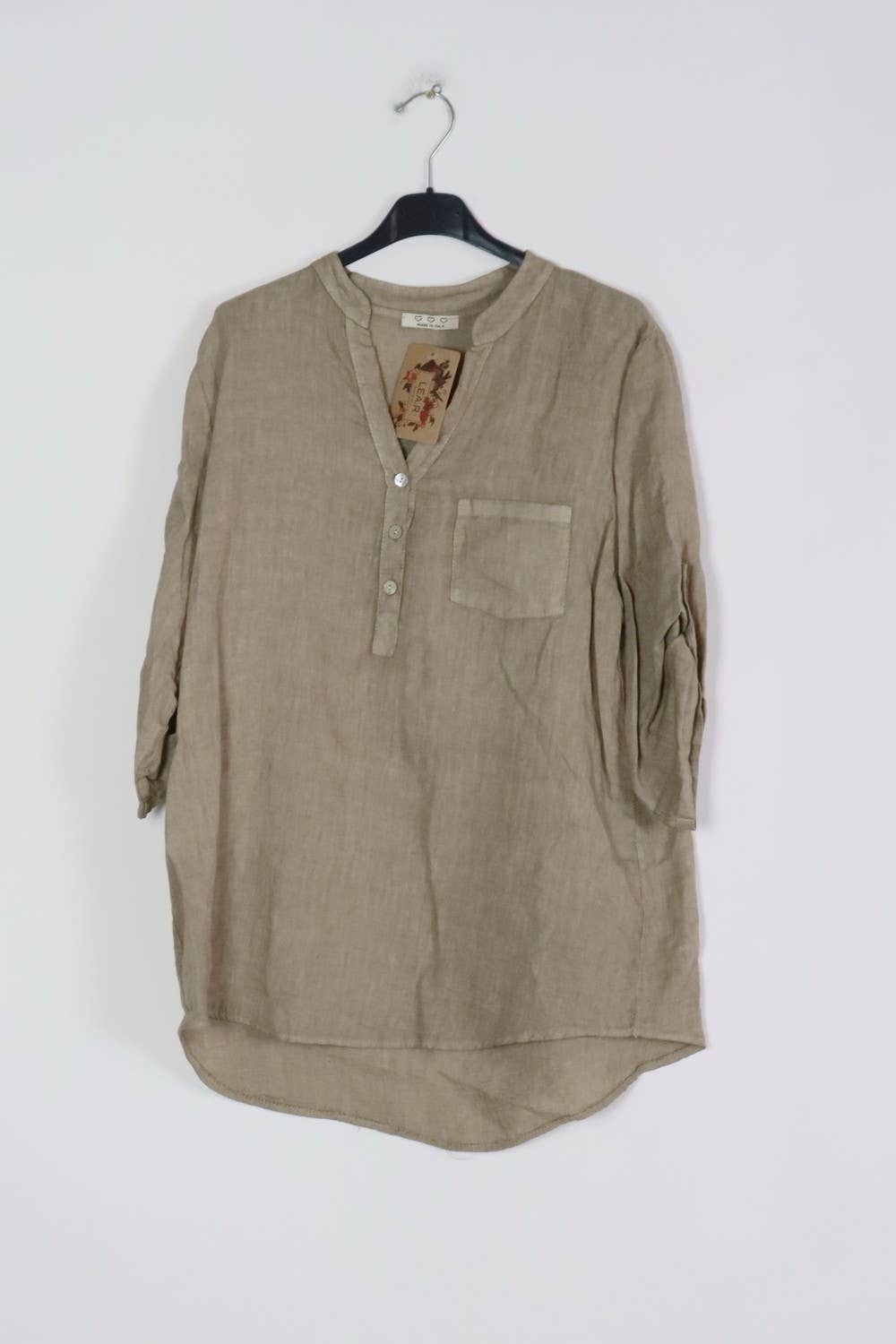 LÉA & LUC - Wholesale Button Down Shirt - Women's - 100% Linen Blouse REF. 636772
