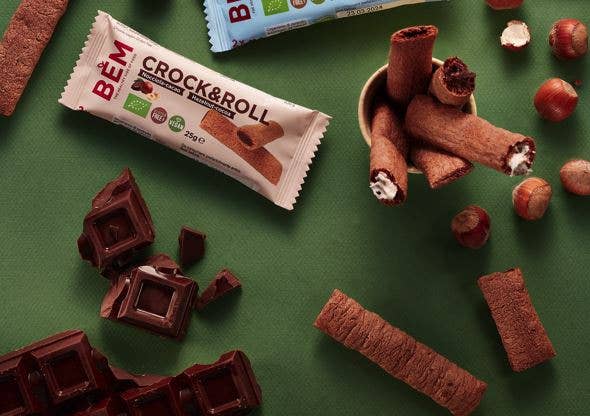 BEM Snacks - Wholesale Snack Bar - Hazelnut Crock 'n' Roll Healthy Snack 100% Made Italy4