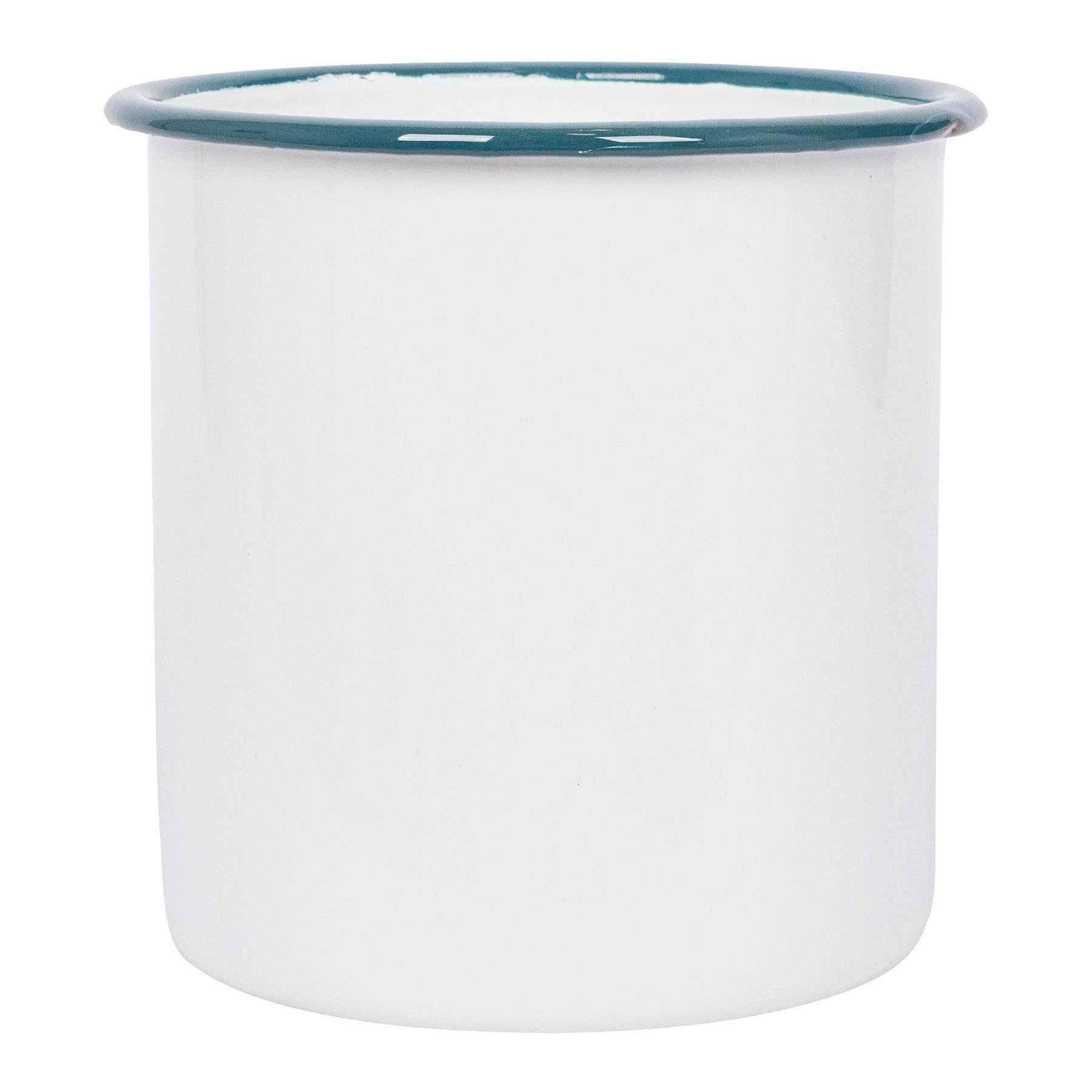 Rinkit Ltd – wholesale Utensil holder – 15.5cm White Enamel Utensil Holder - By Argon Tableware5