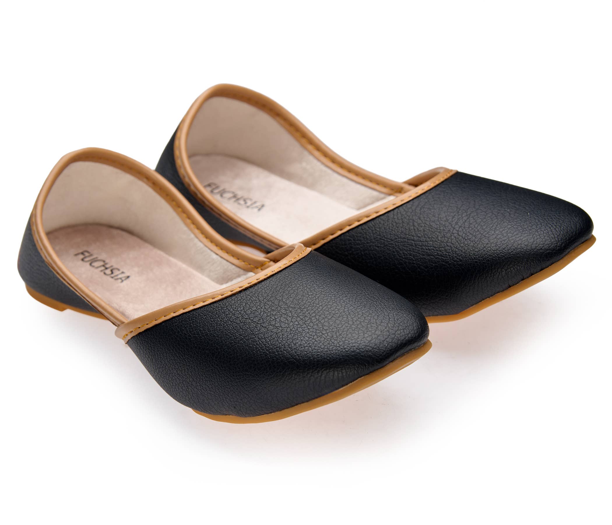 Fuchsia - Wholesale Flats - Women's - Handmade Flats in US sizes Classic Black2