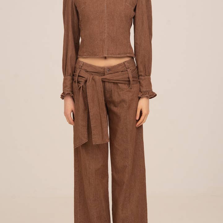 Distrikt Brune Denim Bukser for engroshandel hos CARMEN SAYS