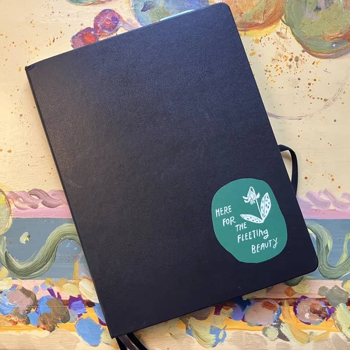 Ironweed Arts - Wholesale Sticker - Sticker: Trout lily / Here for the fleeting beauty1