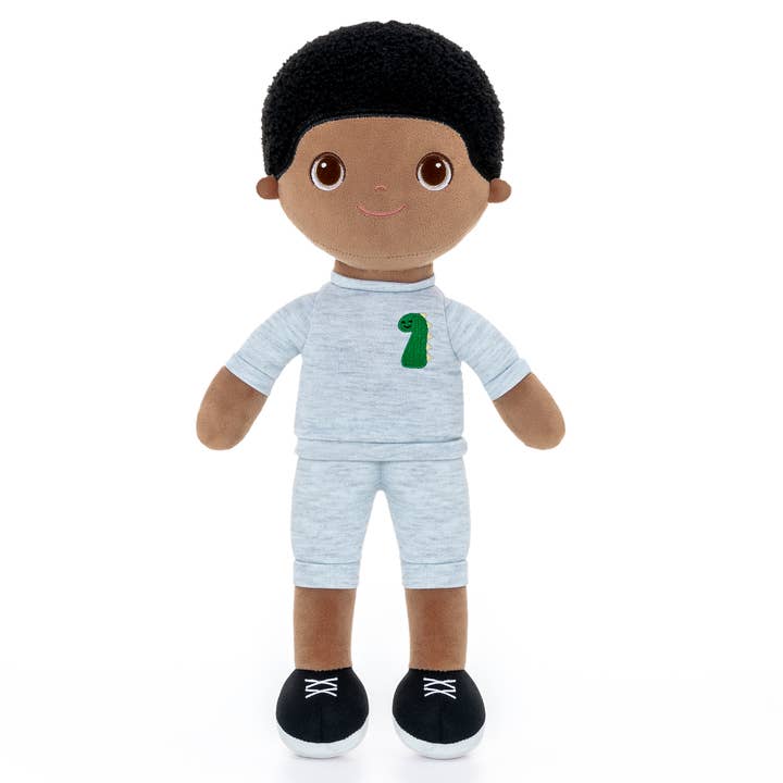 Bibinee Dolls - Wholesale Doll - Kids - Reiss - Black Boy Soft Plush Toy Doll