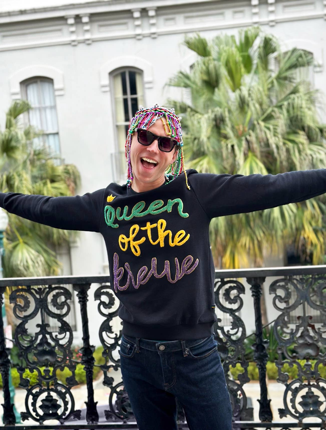 Mardi Gras Creations – wholesale Wig/hair piece – Cleopatra Beaded Wig1