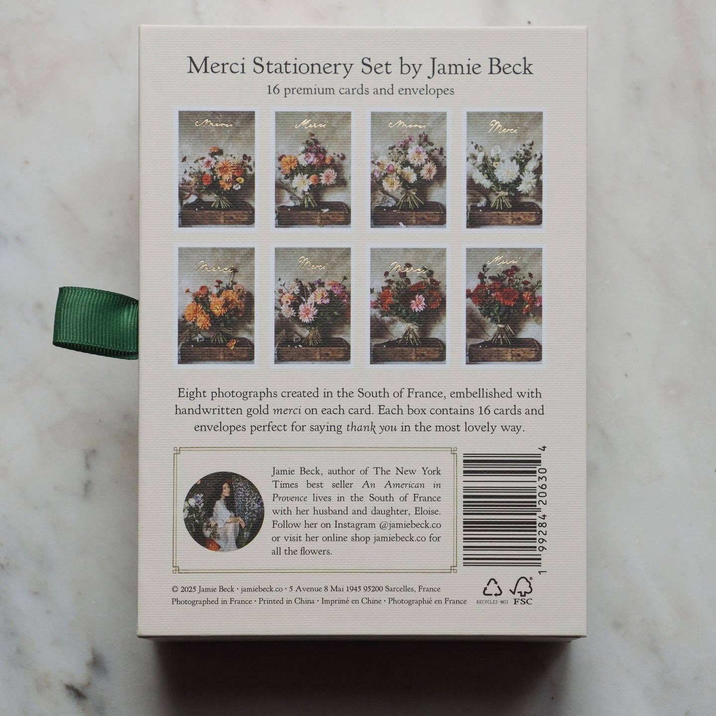 Jamie Beck - Wholesale Stationery/Notecard Set - Merci Stationery II • Set of 16 Cards and Envelopes3