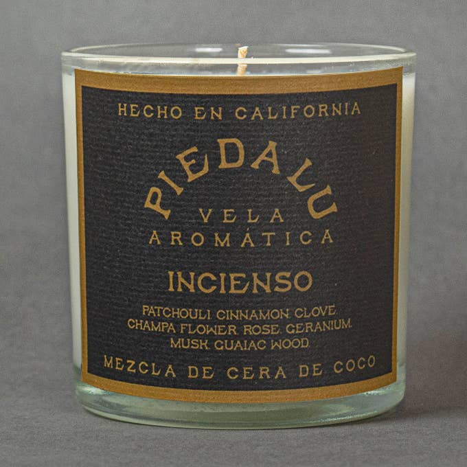 7oz Incienso - Earthy Purifying Filled Jar Candle for wholesale by PIEDALU VELA AROMÁTICA