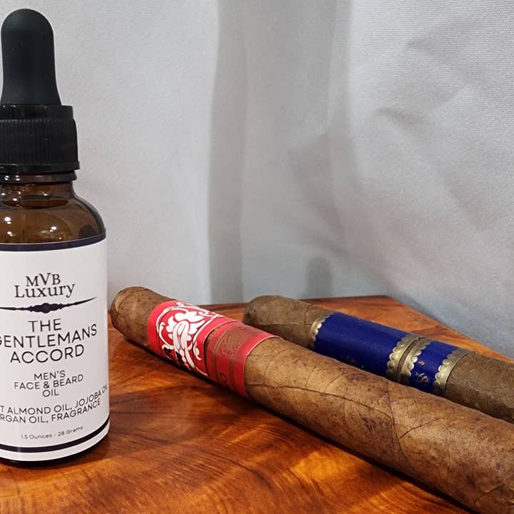 ACEITE PERFUMADO PARA CARA Y BARBA THE GENTLEMANS ACCORD para venta al por mayor de MVB Luxury