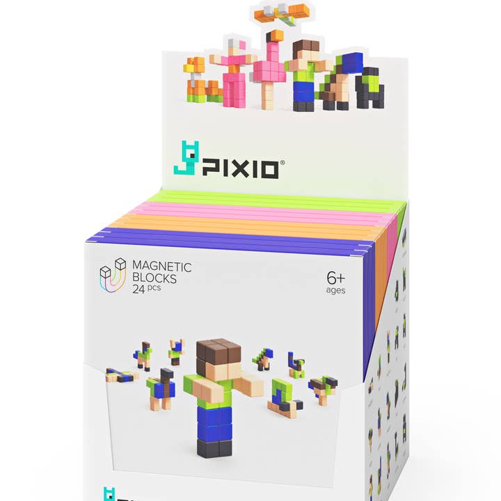 PIXIO - Wholesale Building Set - Kids - Story Series Assorted Magnetic Blocks Display0