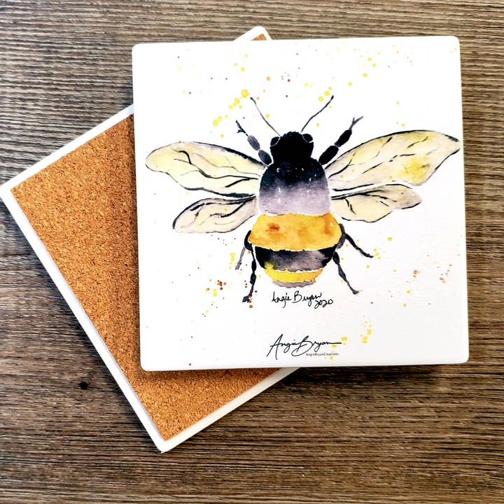 Bumble Bee Achterbahn aus Sandstein für den Großhandel von Angie Bryan Creations