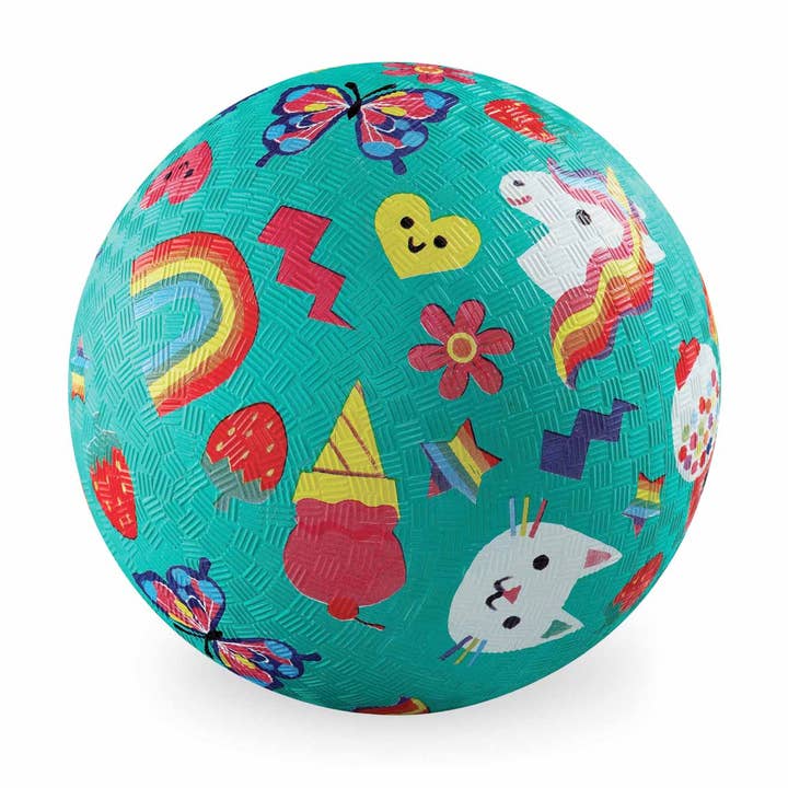 7 Inch Playground Ball - Smiley for wholesale by Crocodile Creek
