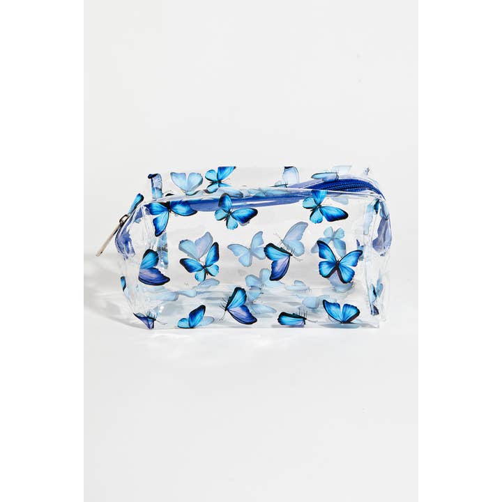 Collections by Fame Accessories - Wholesale Crossbody Bag - Women's - Clear Patterned Vinyl Cosmetic Bag5