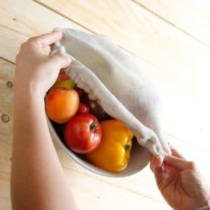 Leinen-Abdeckhaube für Schüsseln für den Großhandel von ANGIE BE GREEN