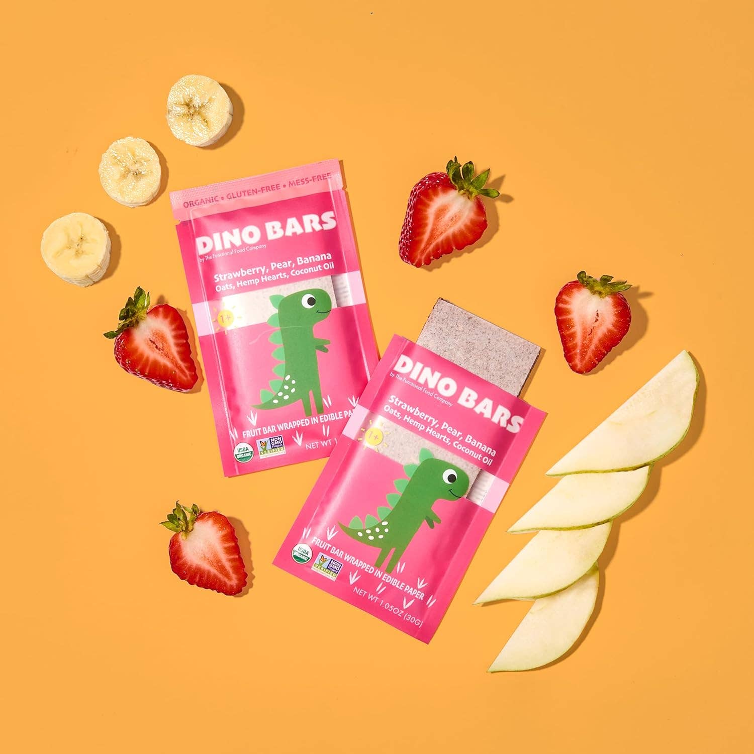 DINO BARS - Wholesale Snack Bar - DINO BARS Strawberry Bar | Retail Pack | 10 Unit4