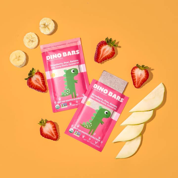 DINO BARS - Wholesale Snack Bar - DINO BARS Strawberry Bar | Retail Pack | 10 Unit4