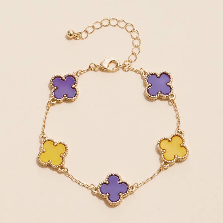 Frem - Wholesale Charm/Dangle Bracelet - Flower Charms Basic Bracelet