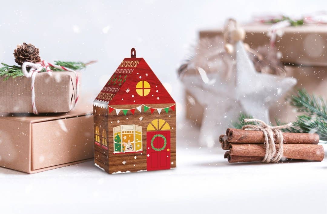 P'tit Clown - Wholesale Christmas Decoration - Christmas Village - Houses and Trees - Set of 121