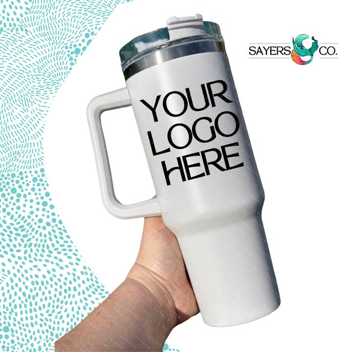 Sayers & Co. - Wholesale Insulated Mug/Tumbler - CUSTOMIZED- 40 oz Double Walled Screw Top Matte Tumbler-7