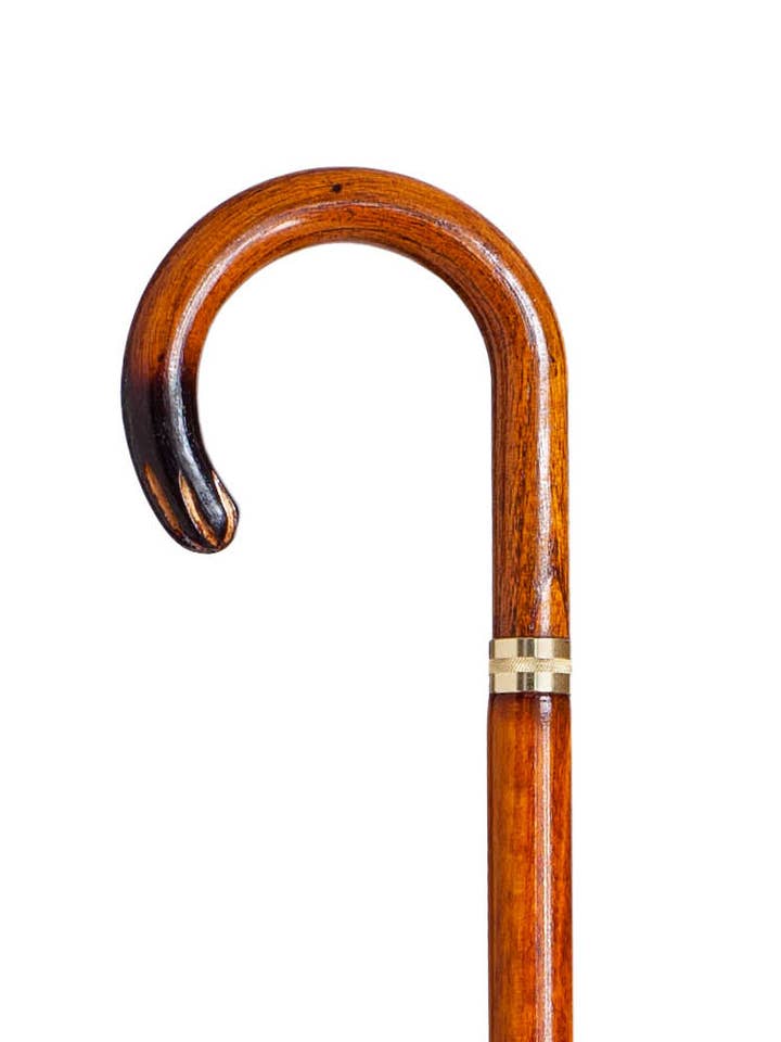 Walking stick with dark beech wood for wholesale by Segorbina BASTONES