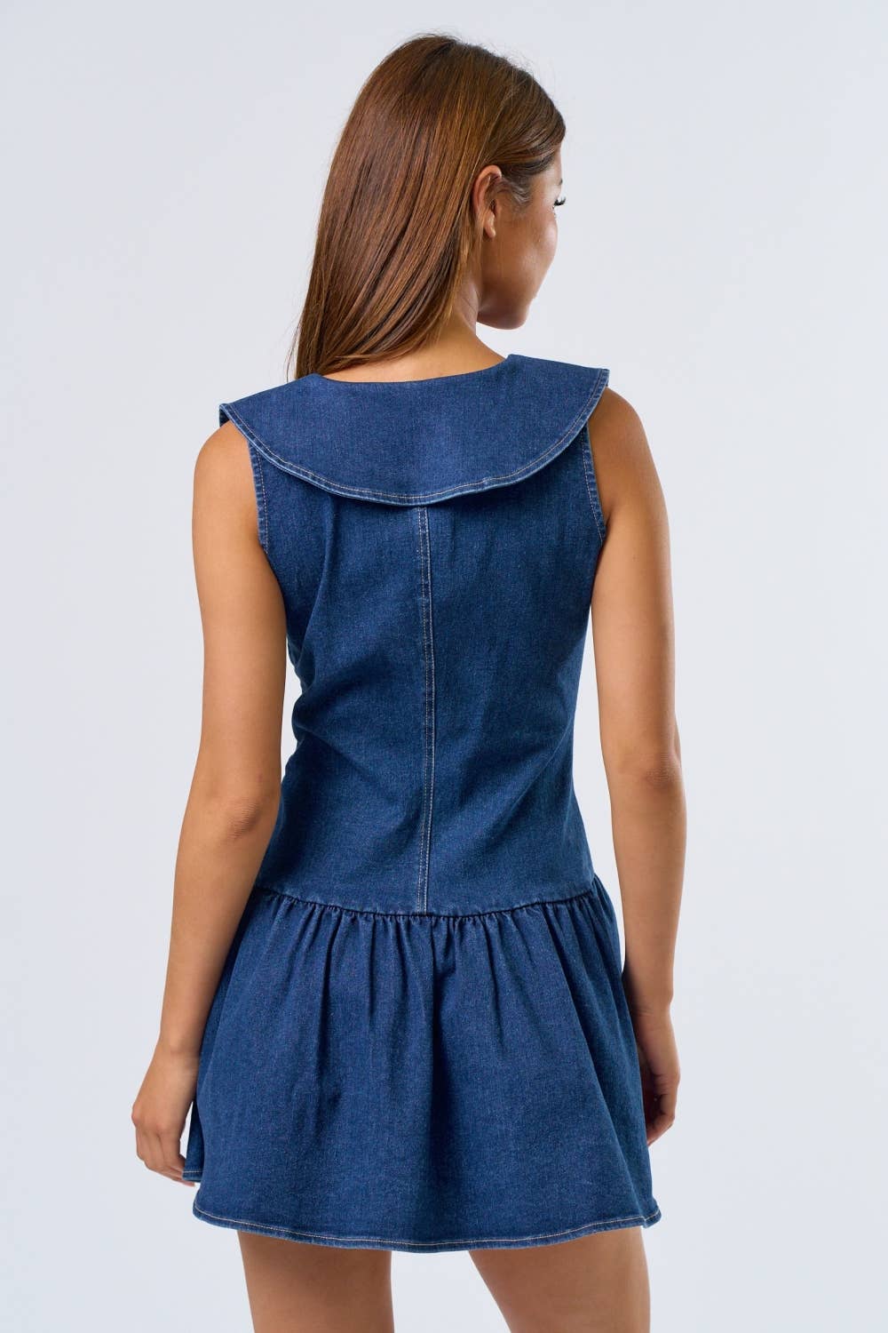 IBD31917 Denim Bib Mini Dress  for wholesale on Faire3