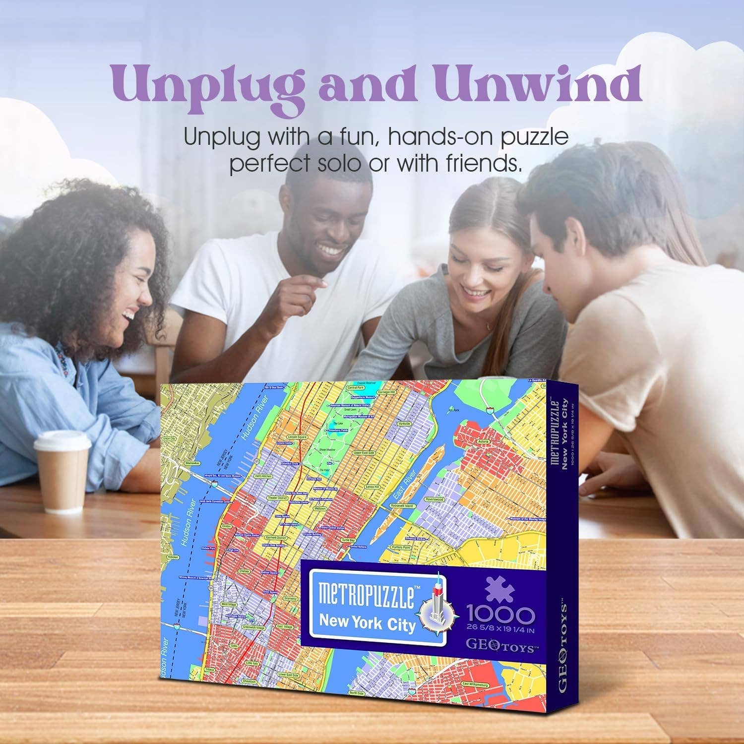 Geotoys - Wholesale Puzzle - Kids - 1000 Piece Metropuzzle - New York City6