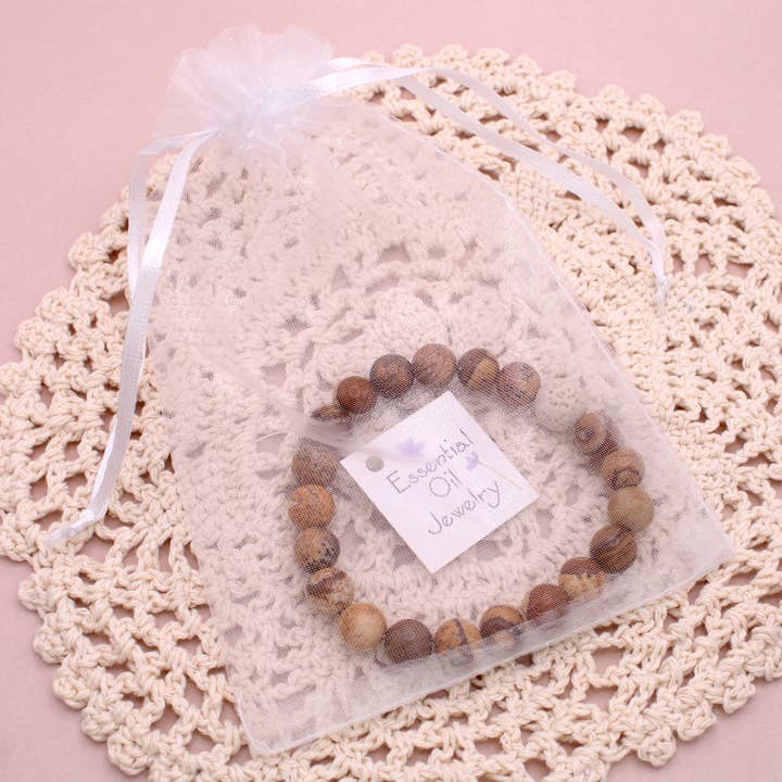 ZAD – wholesale Aromatherapy bracelet – Brown Picture Jasper Essential Oil Diffuser Bracelet2