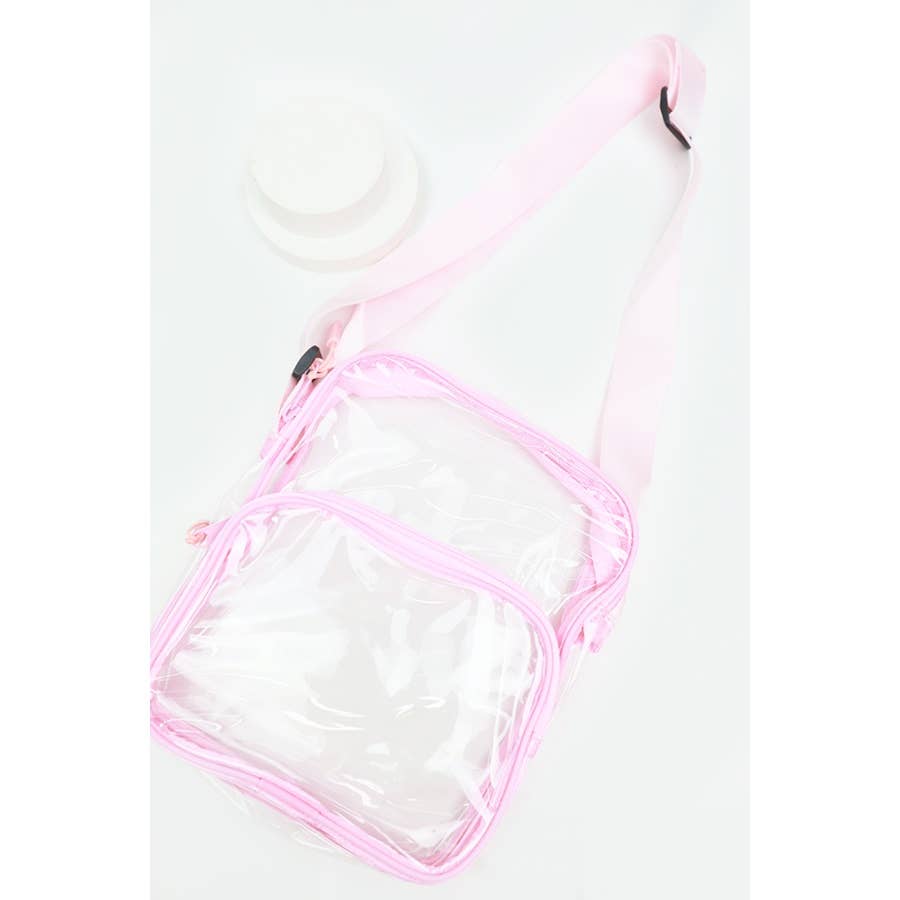 MIX COLOR Clear Transparent Crossbody Bag for wholesale on Faire3