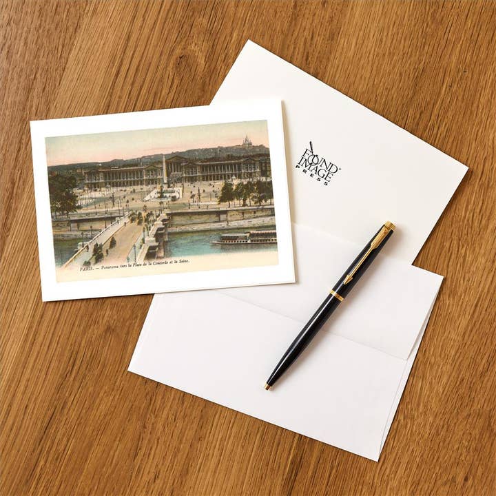 Found Image Press - Wholesale Stationery/Notecard Set - Greeting Card PS-56 Place de la Concorde, Seine1
