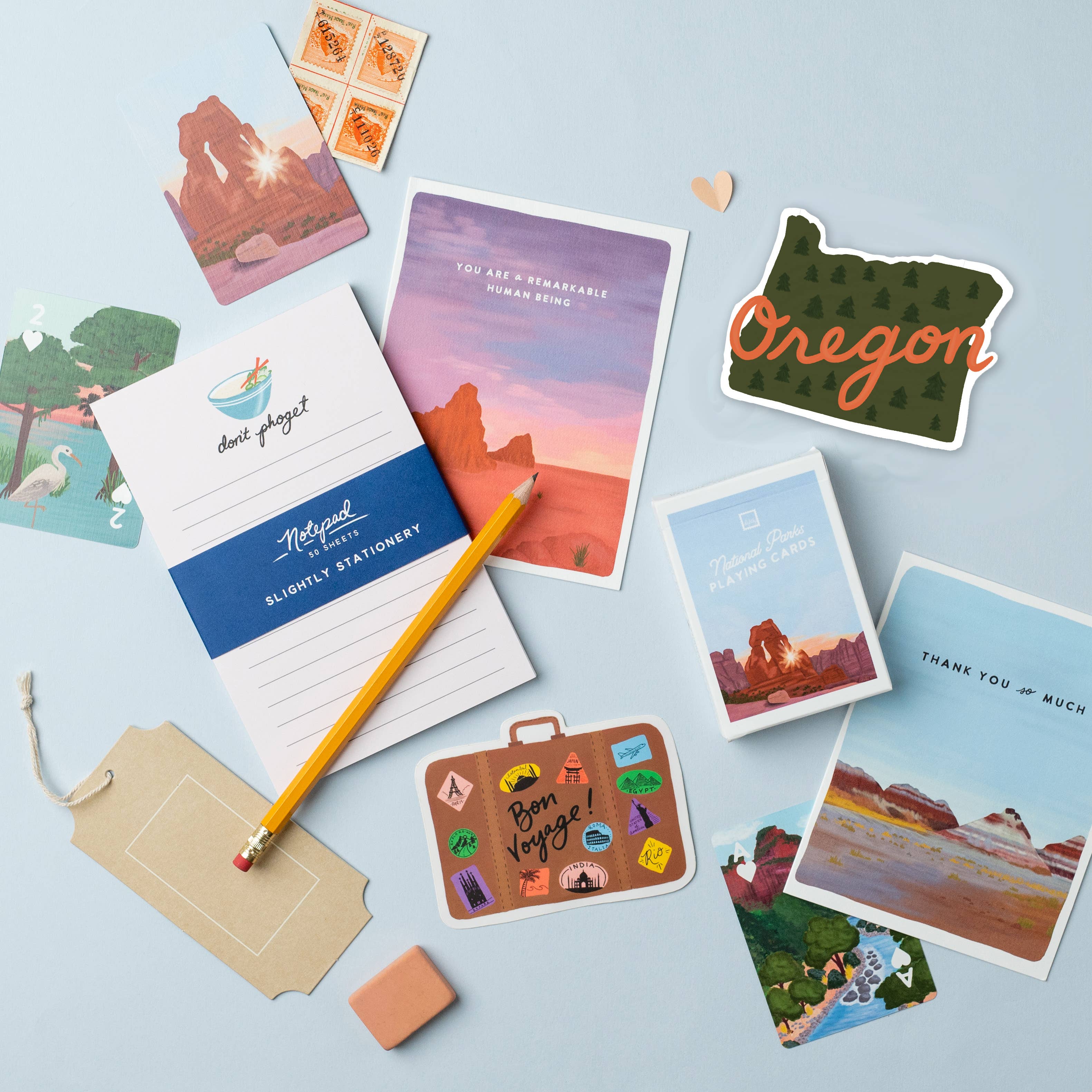 Slightly Stationery – wholesale Spelkort – Nationalparker Spelkort3