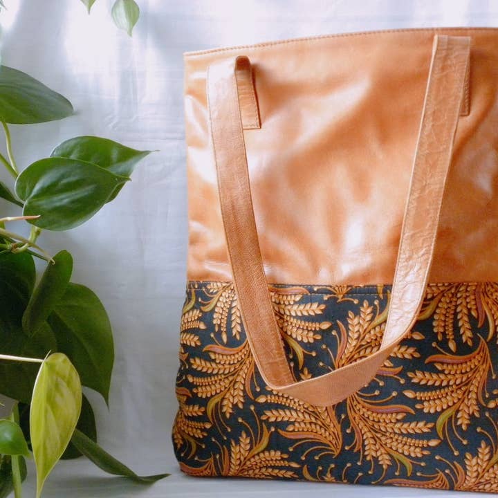 BaliBatiks -Shopper Bag - Leren Tas - Bali - Batik for wholesale by Balibatiks