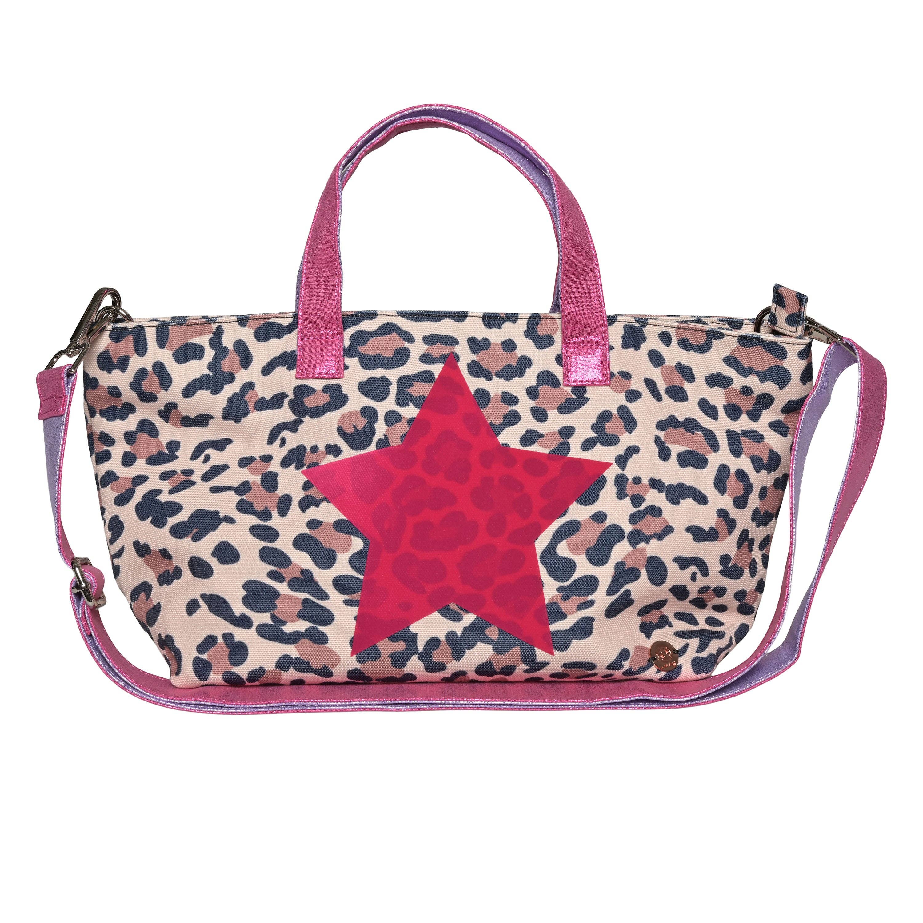 cute stuff GmbH - Wholesale Shoulder Bag - Women's - S-Shopper Star-cs with leopard print in brown0