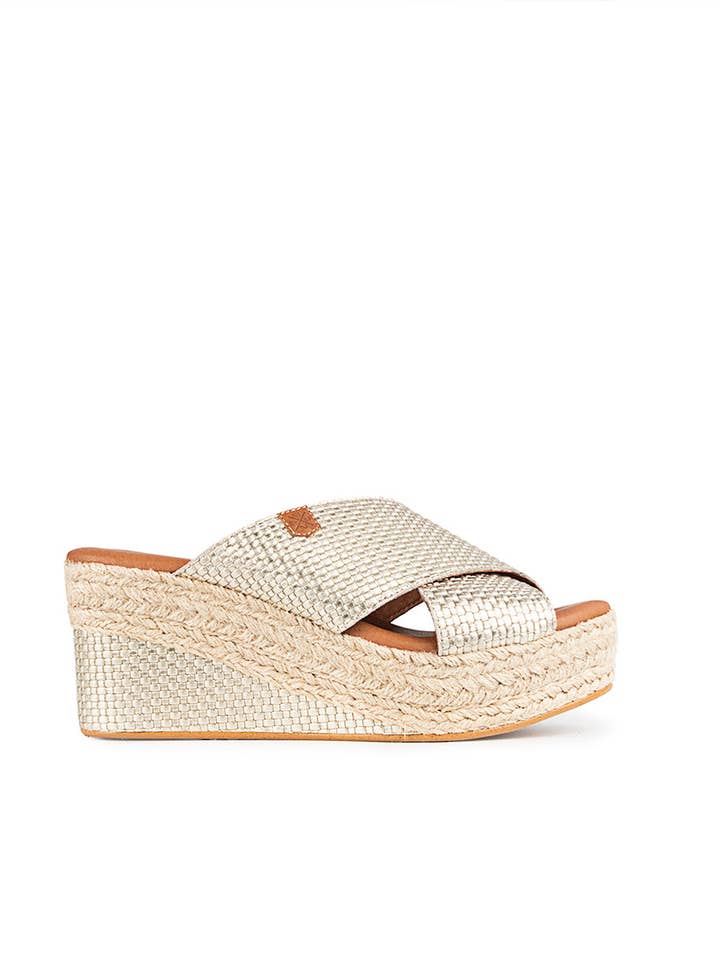 Albufera Trelam Platinum Low Wedge Jute for wholesale by POPA