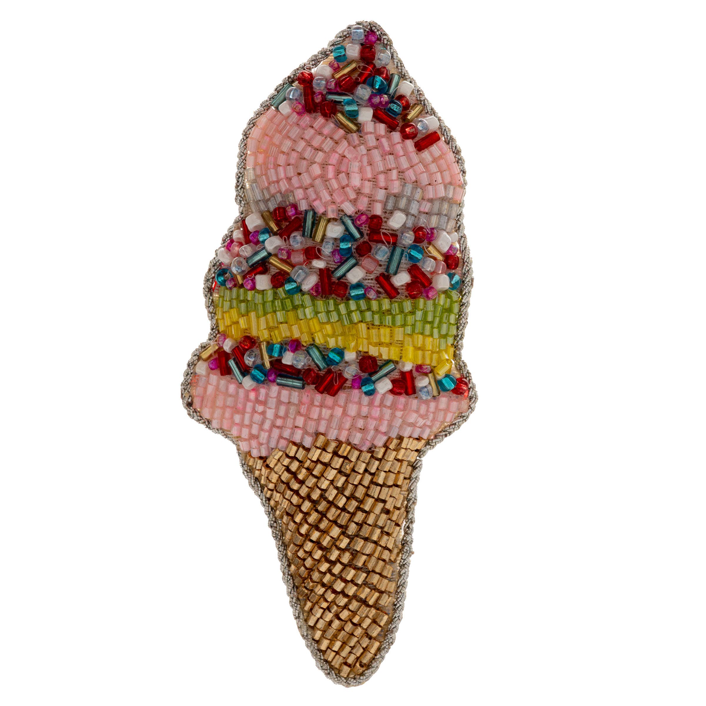 Karma - Wholesale Ornament - Ice Cream Cone Beaded Ornaments1