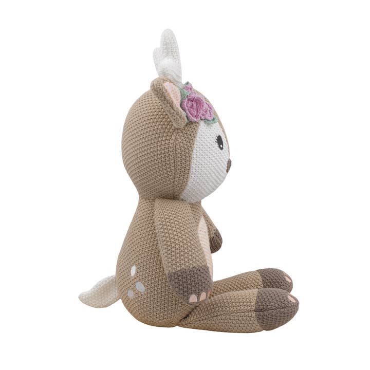 Living Textiles - Wholesale Stuffed/plush toy – Kids & baby - Ava the Fawn Knitted Toy2