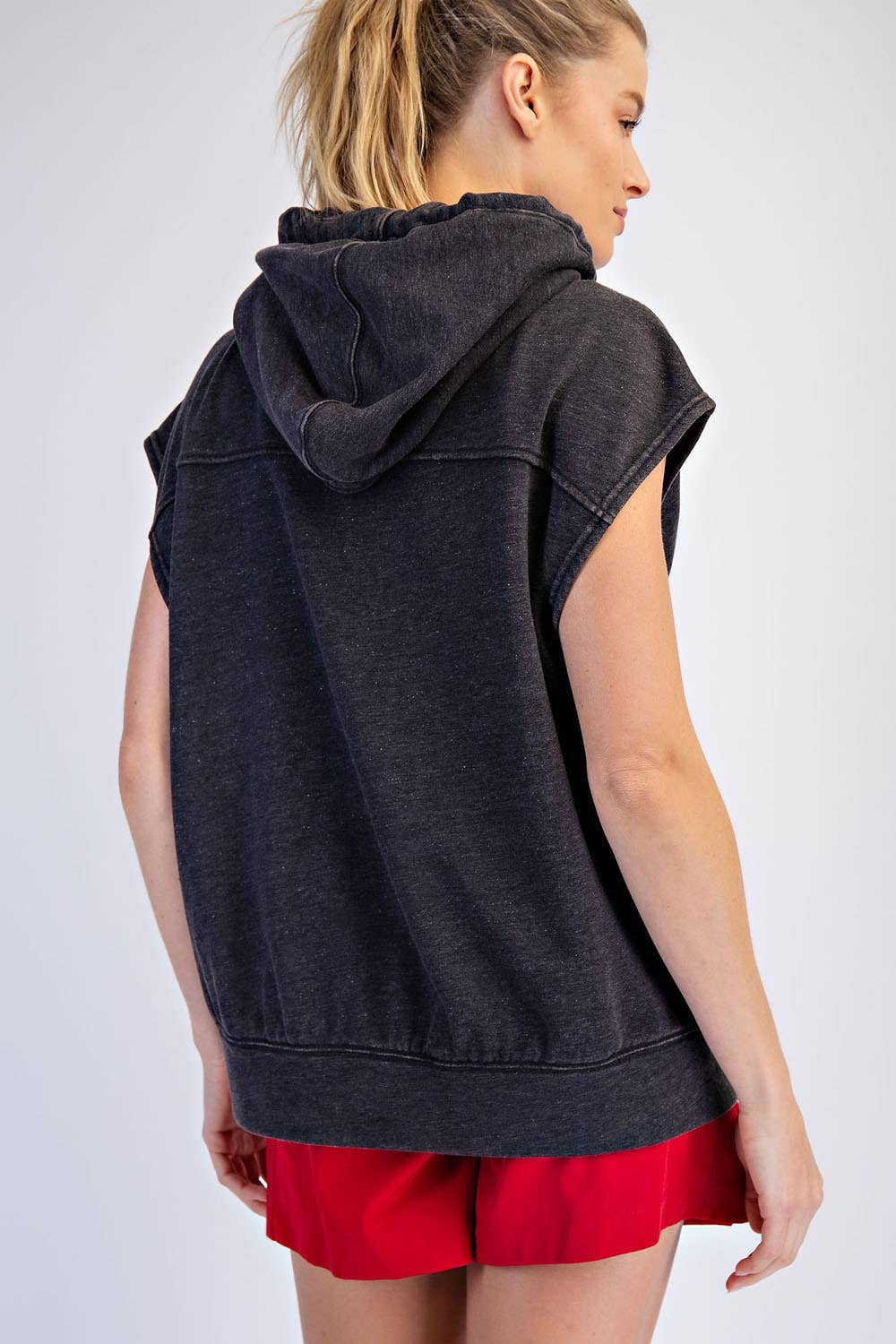 Rae Mode - Wholesale Hoodie - Women's - MINERAL WASHED TERRY SLEEVELESS HOODIE SWEATSHIRT18