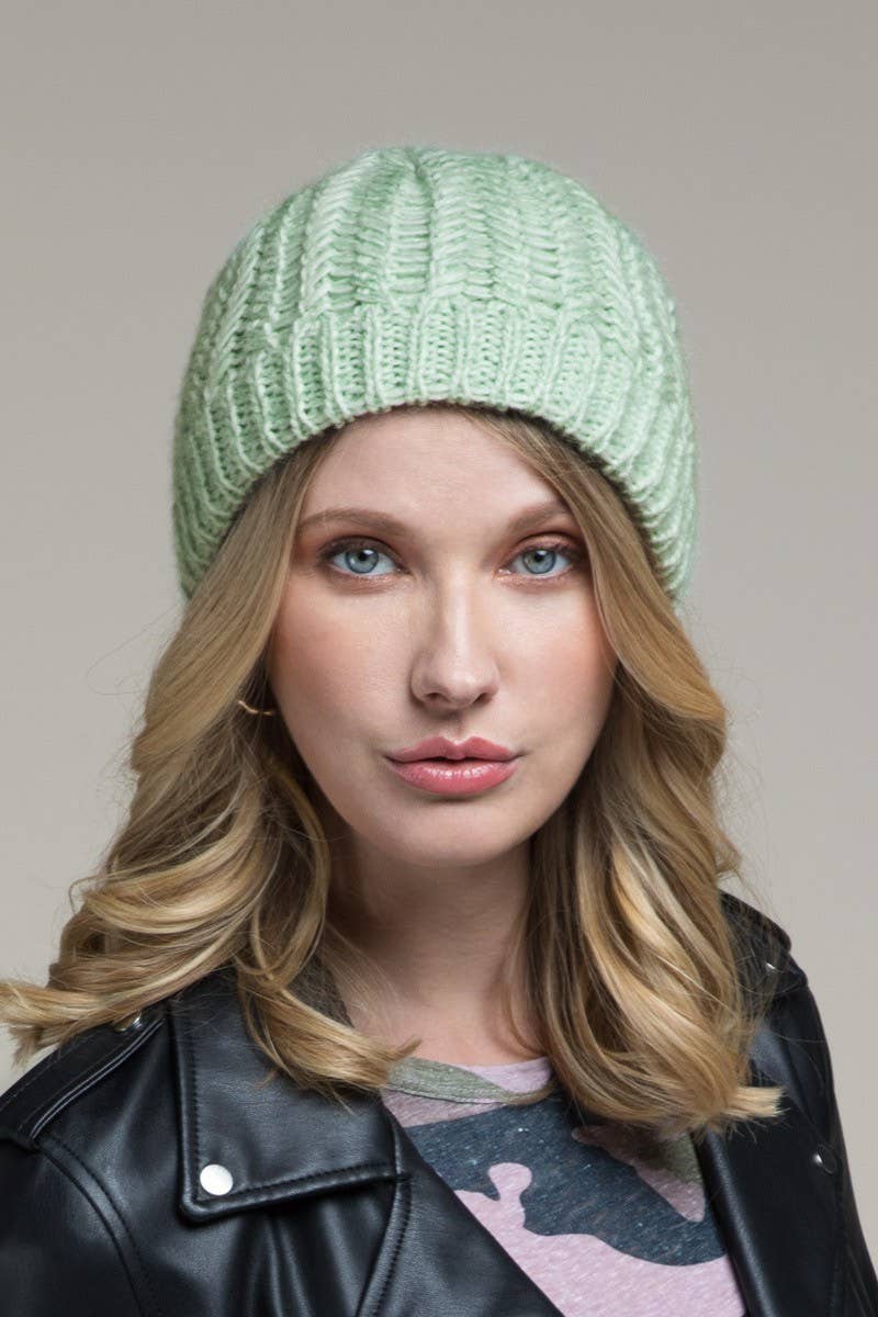 Urbanista Outlet - Venta al por mayor Gorro de lana - Mujer - Gorro de punto acanalado en piqué2