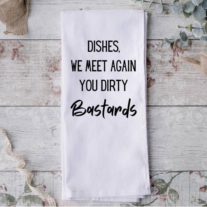 Geschirrtuch „We Meet Again“ für den Großhandel von Possibilities