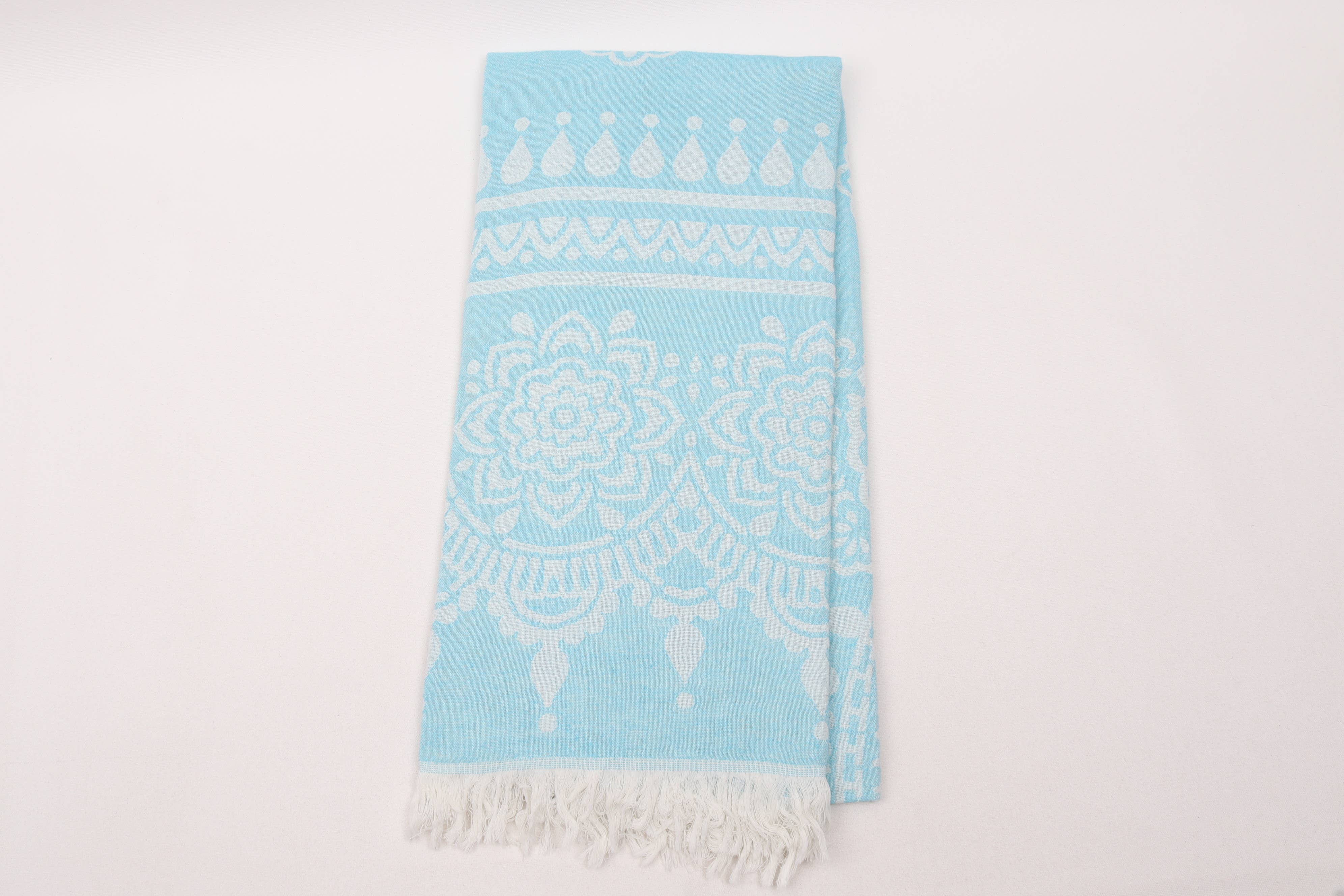 The Loom Wholesale - Wholesale Beach Towel - Floral Motif Turkish Cotton Hammam Towels7