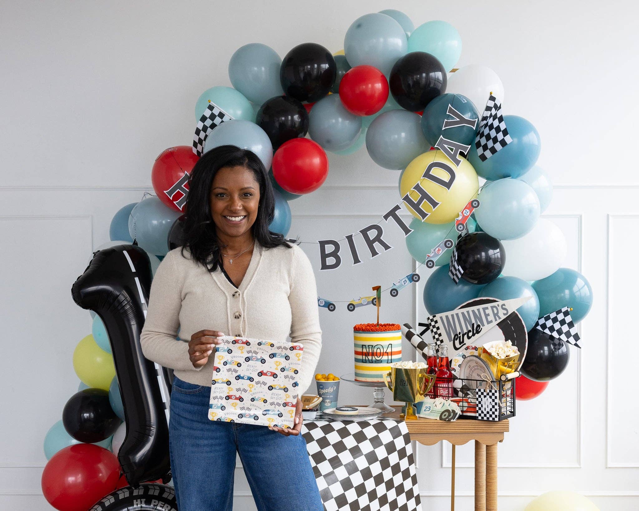 My Mind’s Eye – wholesale Disposable plate – MIL1041 - Miles per Hour - Race Pattern Plate8