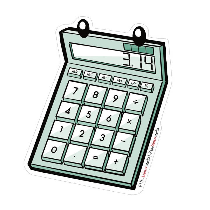 Teater af den forældede regnemaskine Vinyl Sticker for engroshandel hos The Lobster Studio