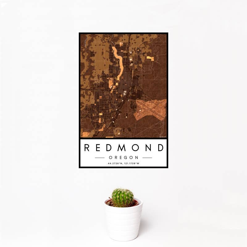 JACE.design - Wholesale Art Print - Redmond OR Map Print Ember0