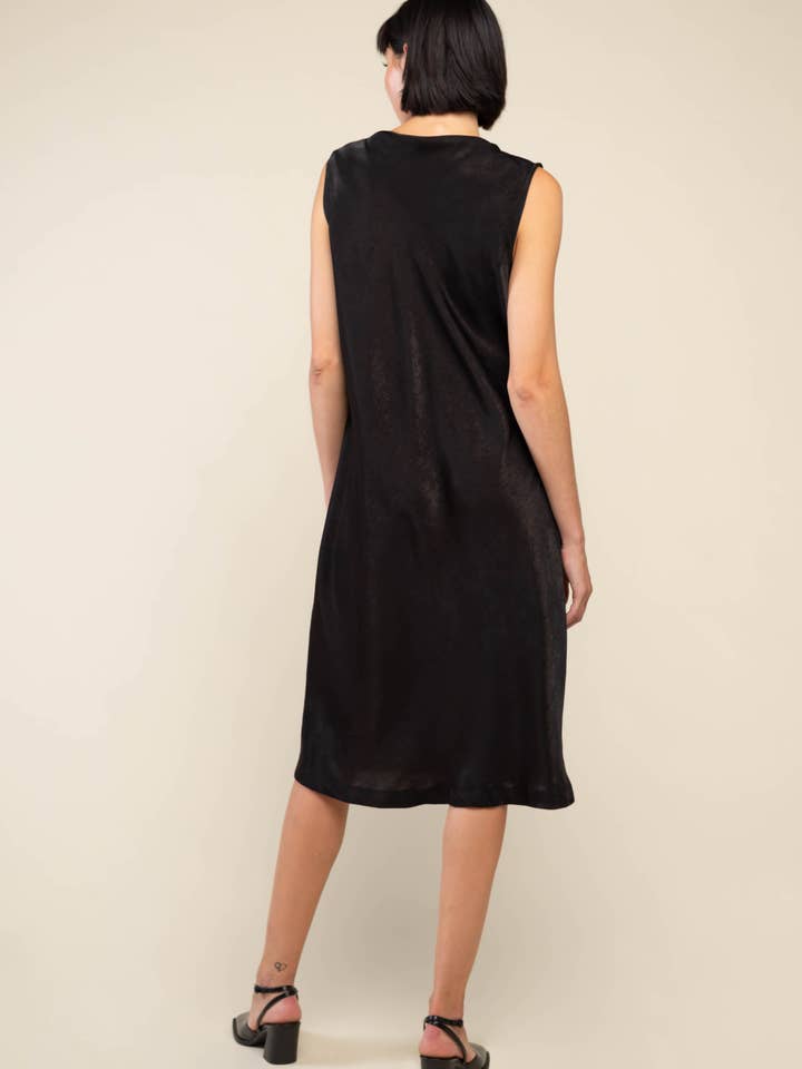 NLT - Vente Robe – femme - Robe à col bateau en satin Sabrina Bias - Grande taille