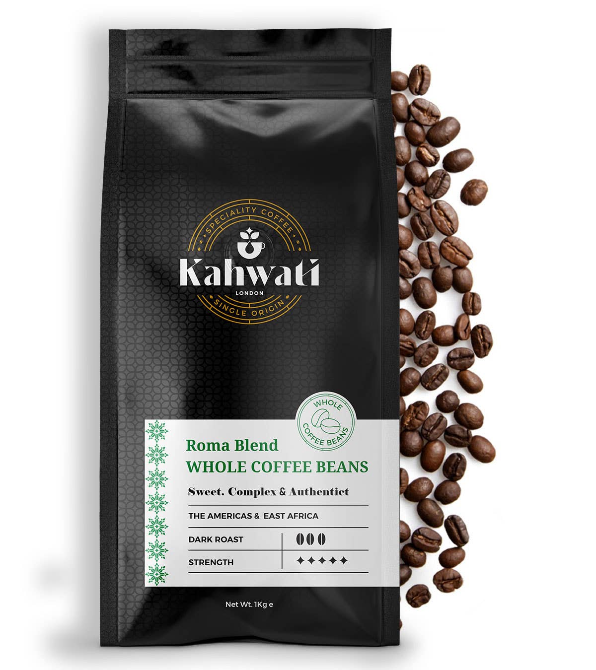 KAHWATI SPECIALITY COFFEE – wholesale Coffee beans – 1kg Whole Beans Coffee - Roma Blend0