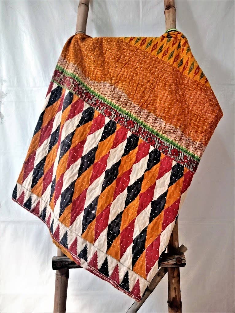 Meghcraft - Wholesale Quilt - Cotton Vintage Quilted Blanket-Bohemian Bed Decor Throw6