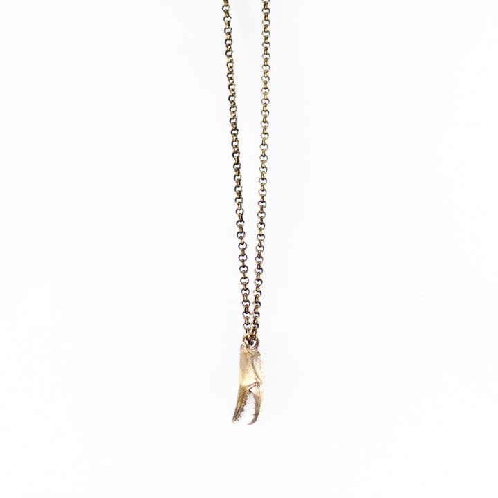 Grace Gow - Vente Colliers à pendentif - Pendentif pince de crabe en bronze rustique4