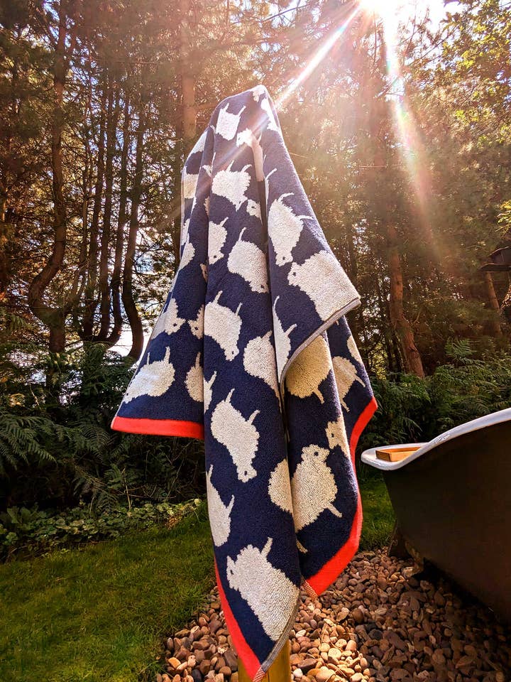 Kissing Sheep Organic Cotton Towels for wholesale by Anorak